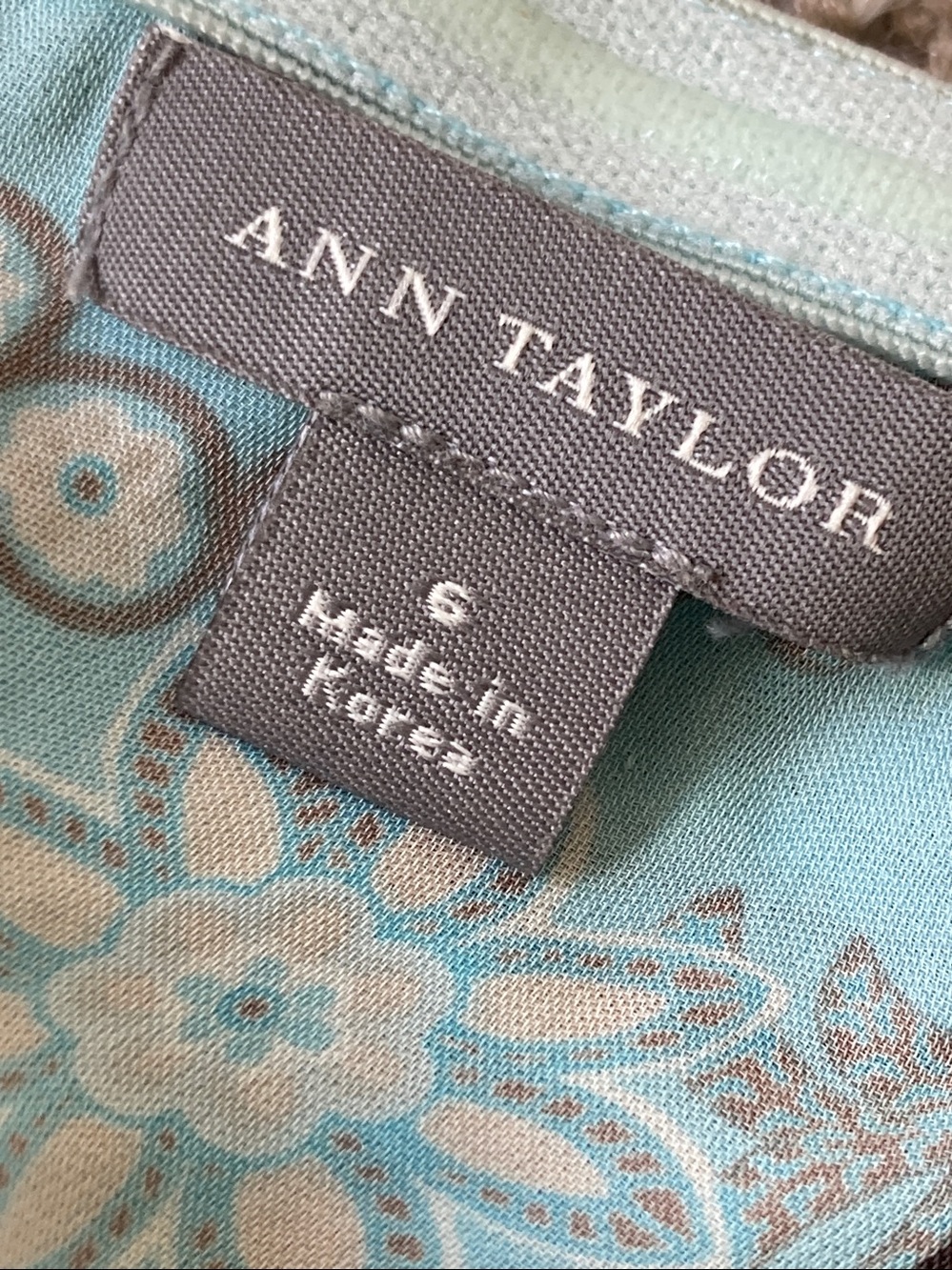 Vintage Y2K Ann Taylor silk bias cut halter tie neck paisley floral dress sz 6 - Picture 11 of 15